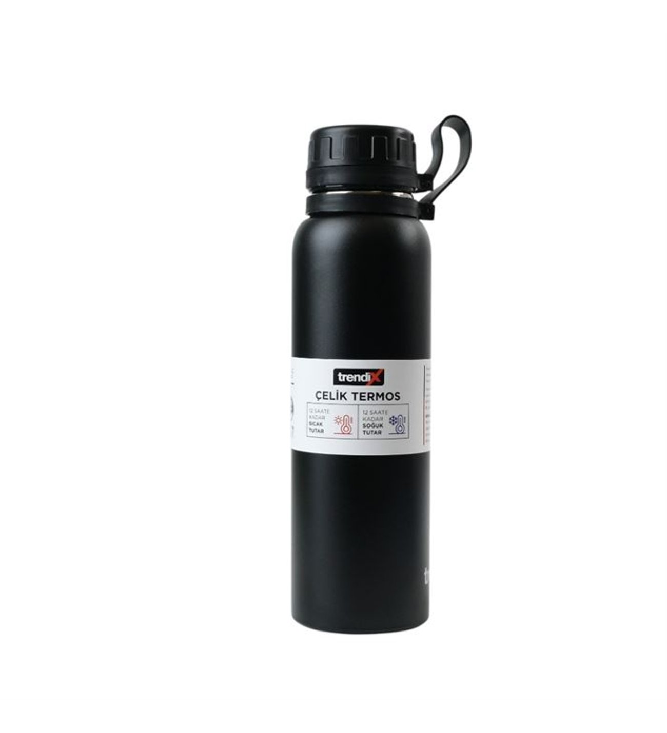 TRENDIX ÇELİK İÇLİ TERMOS 750 ML SİYAH SK UMUR - 51013620