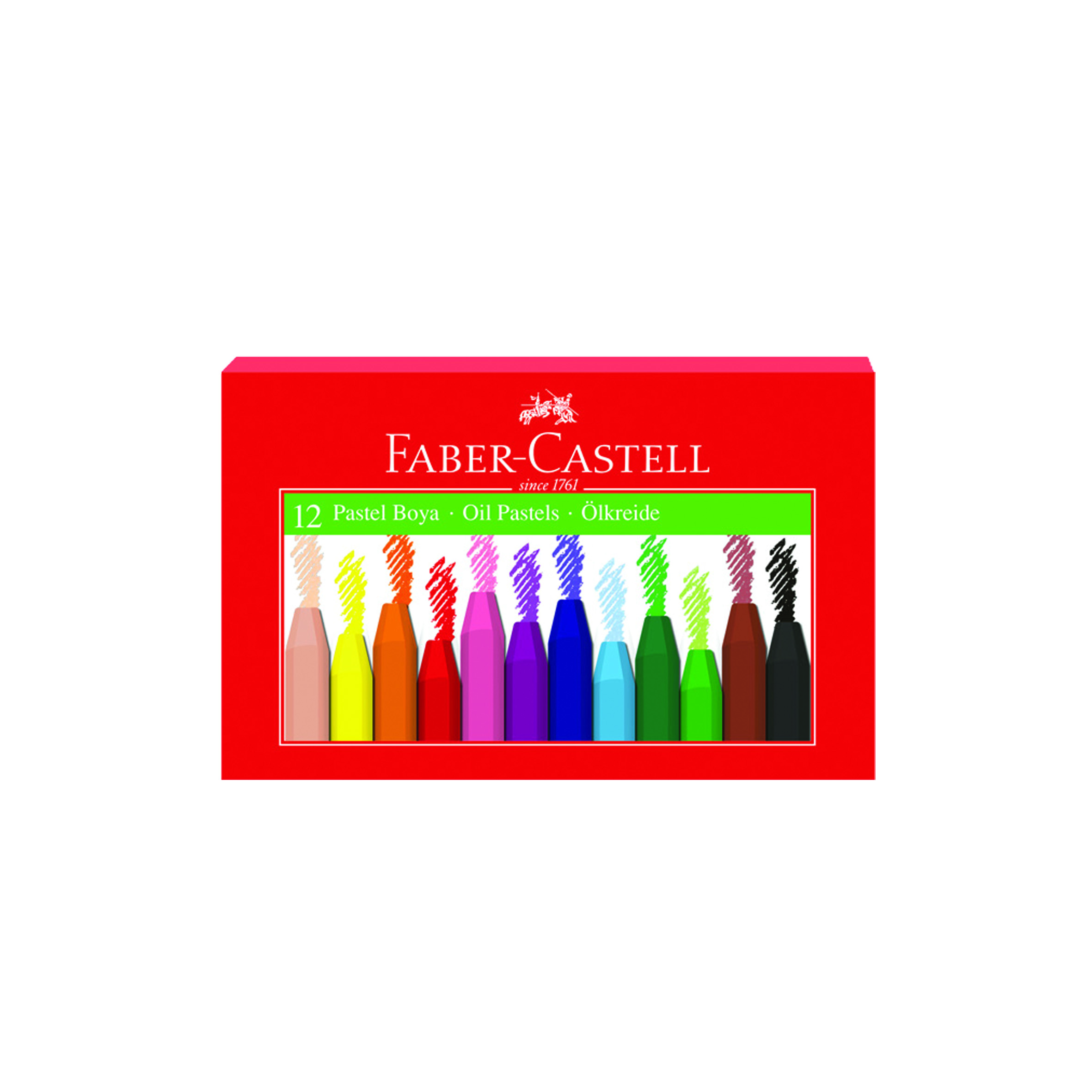 FABER-5282125312000 PASTEL BOYA KARTON KUTU 12 RENK