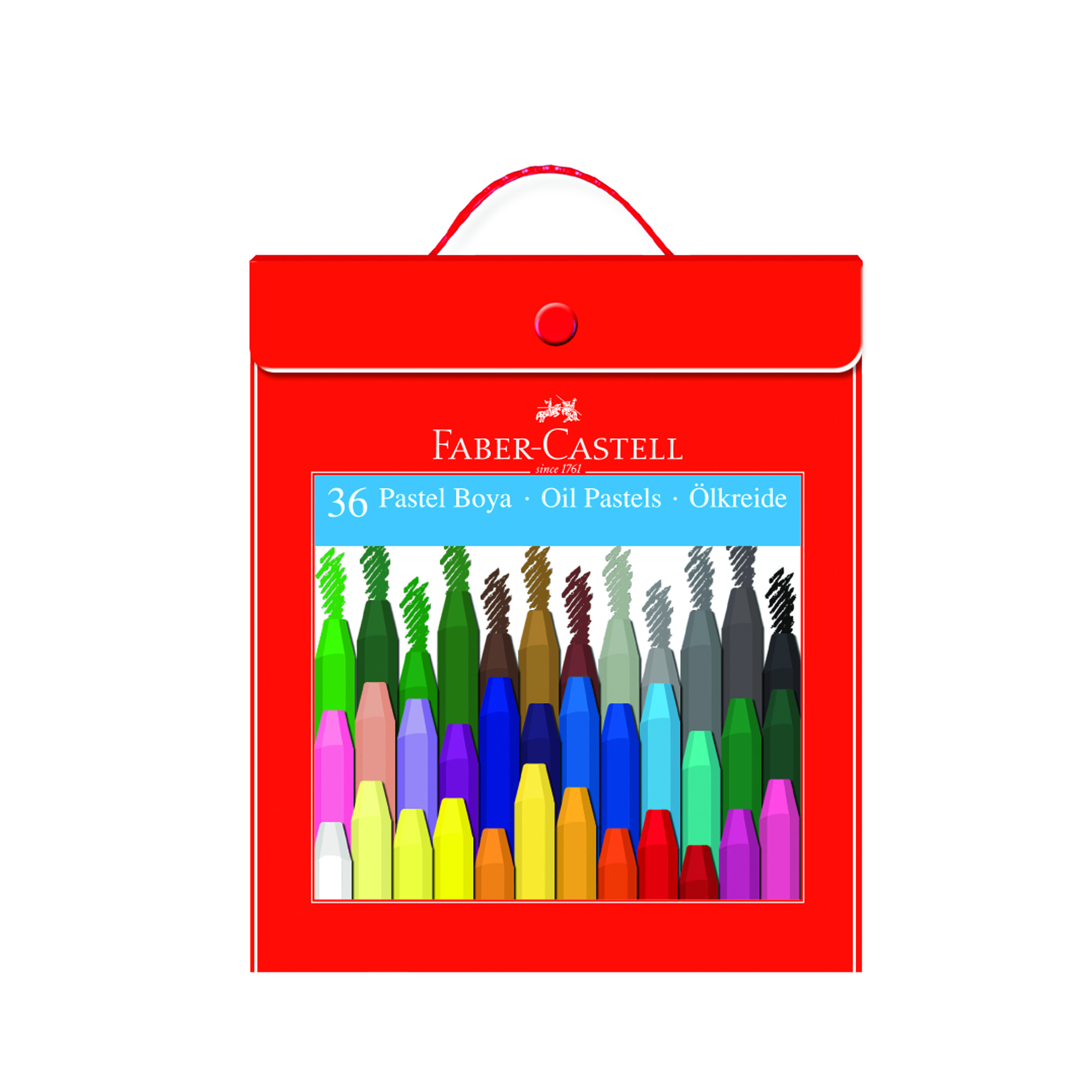 FABER-5281125137000 PASTEL BOYA PLASTIK ÇANTALI 36 RENK