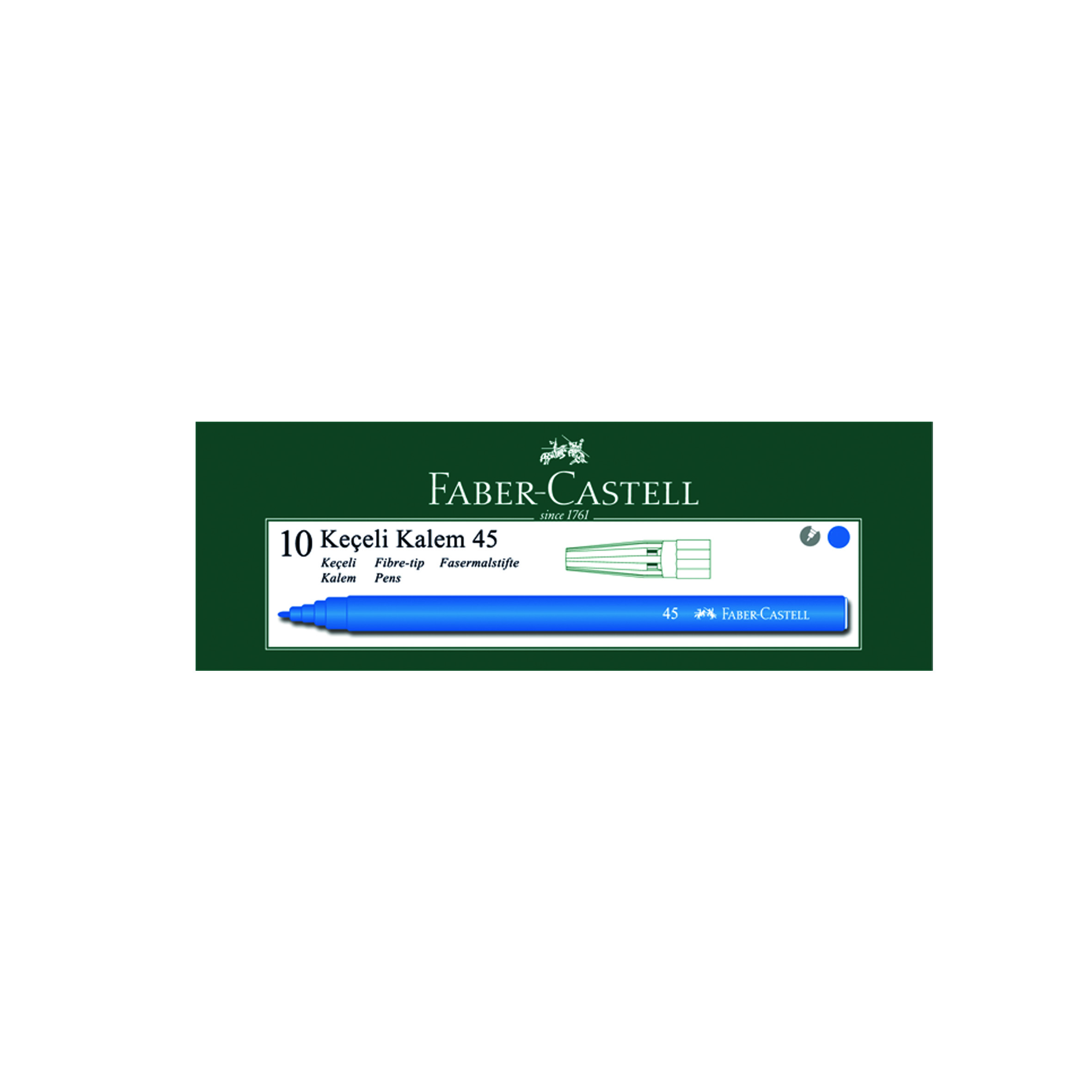 FABER-5061155001000 KEÇELI KALEM MAVI