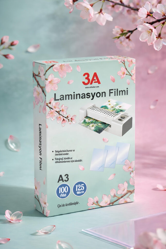 3A LAMİNASYON A3 125 MİC 100 LÜ ARK - 1611