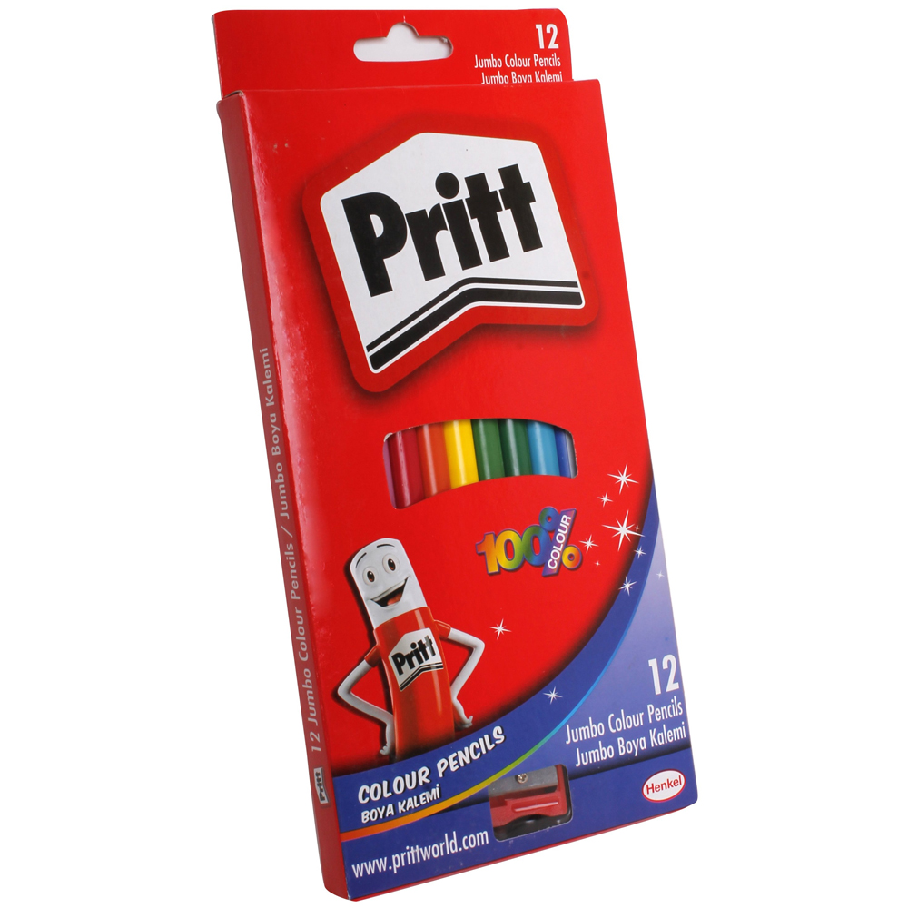 HENKEL-1219733 PRITT 12 RENK JUMBO ÜÇGEN KARTON KUTU KURUBOYA