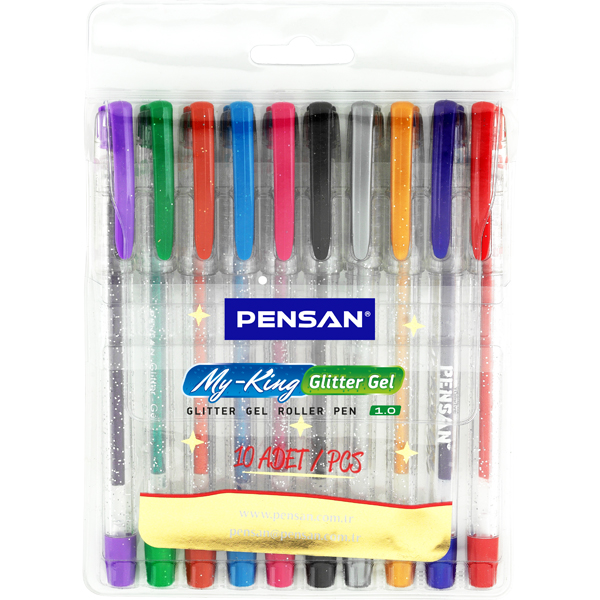PENSAN-PE02227JK00S10 MYKING SIMLI JEL KALEM 10 LU SET