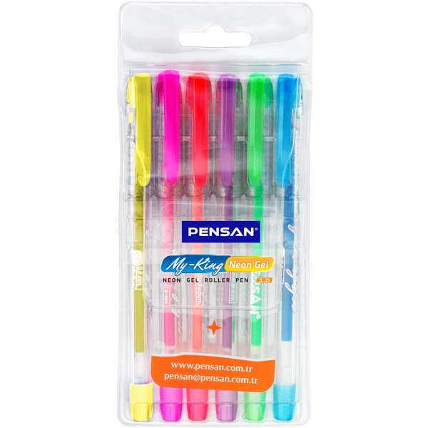 PENSAN-PE02227JK00N6 MYKING NEON JEL KALEM 6 LI SET