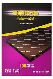 KARBON KAĞIDI 100 LÜ A4 SİYAH MONOPOL - 3102