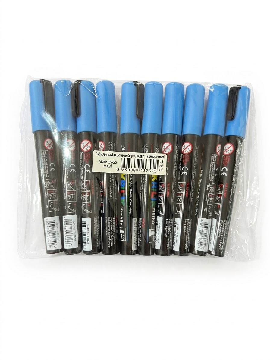 AKRİLİK MARKÖR 925 MAVİ 10 LU MASİS - AKM92523