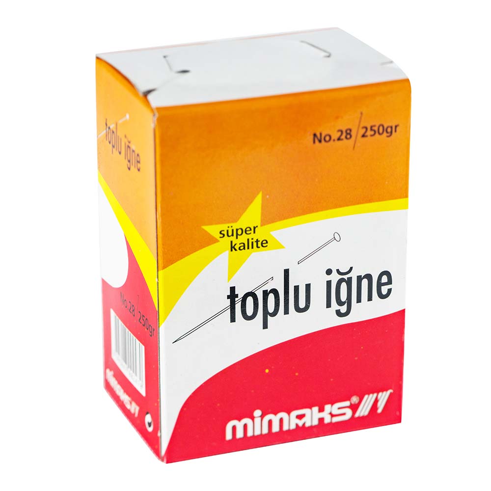 MIMAKS-Tİ250 TOPLU İĞNE 28 MM NİKEL 250 GR