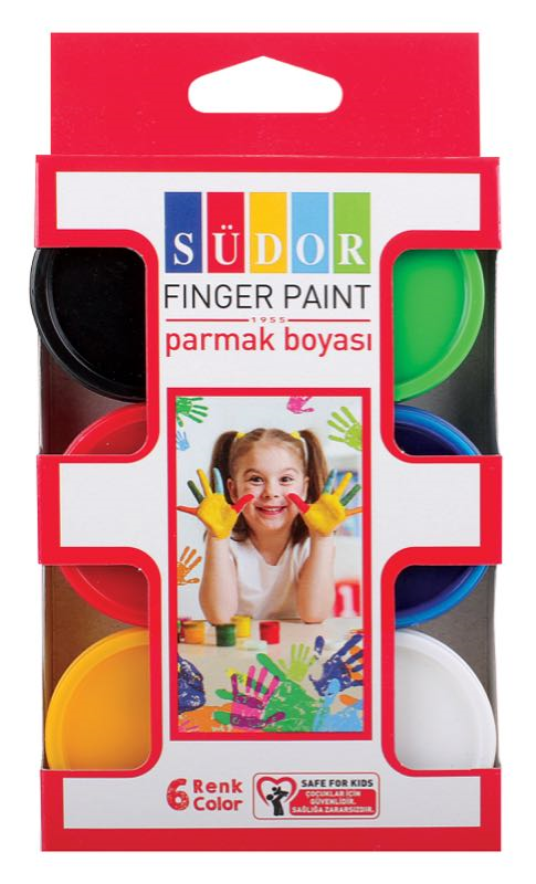 SÜDOR-SD822 PARMAK BOYASI 30 ML TAKIM 6 LI