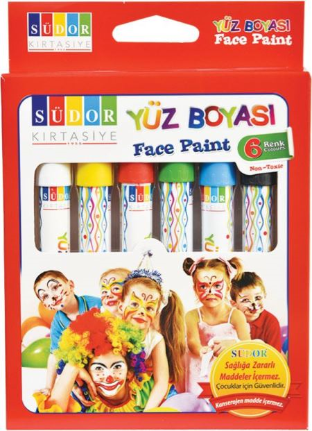 SÜDOR-YB01 YÜZ BOYASI SET 6 LI