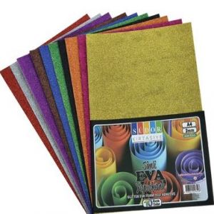 SİMLİ YAPIŞKANLI EVA 20X30 CM 10 RENK SÜDOR - SK18