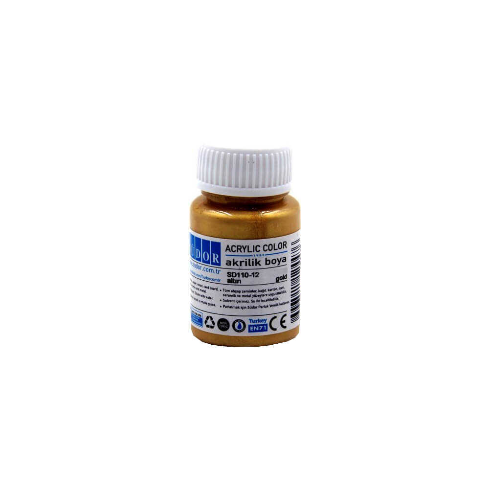 SÜDOR-SD11012 AKRILIK BOYA 40 ML ALTIN