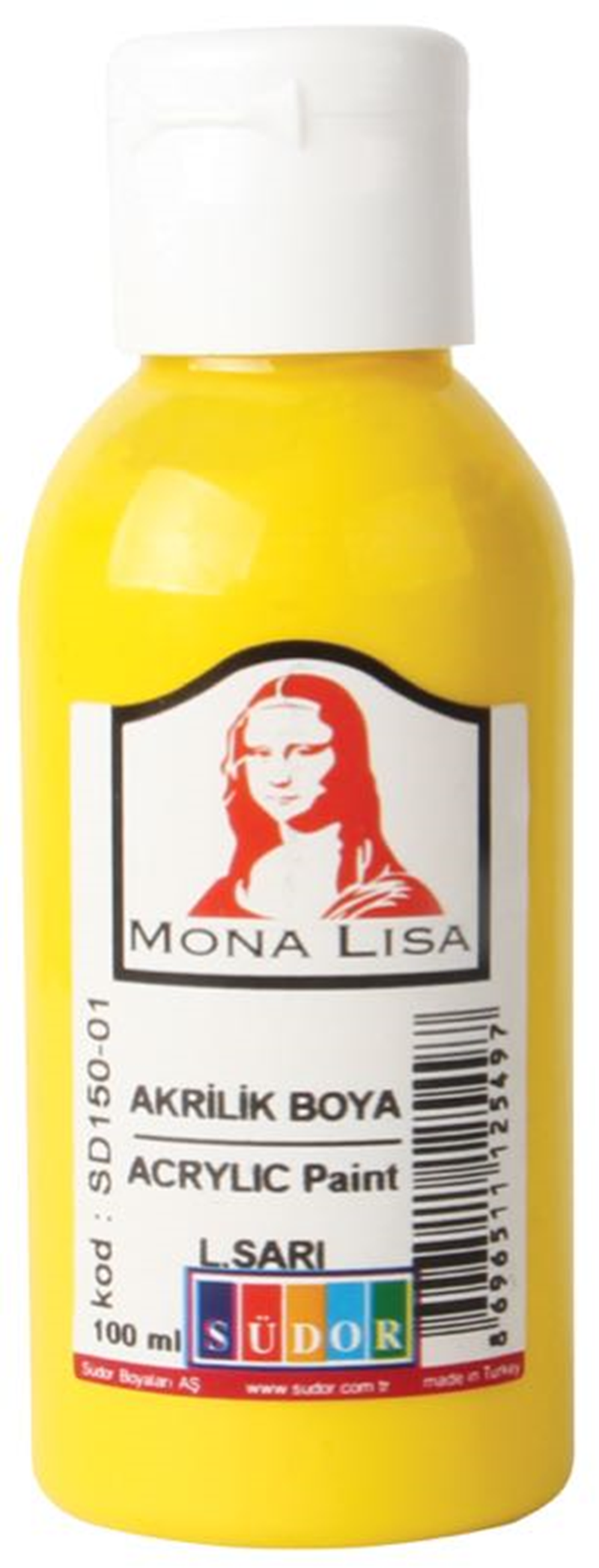 SÜDOR-SD150 AKRILIK BOYA 100 ML LIMON SARI