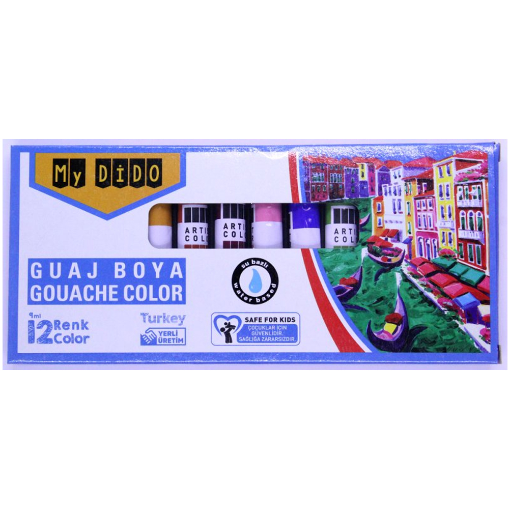 MYDİDO TÜP GUAJ BOYA 12 X 9 ML SÜDOR - MY54