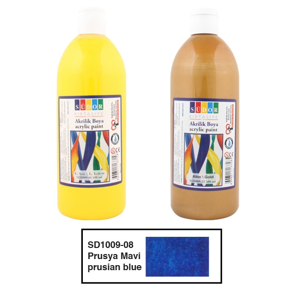 SÜDOR-SD1009 AKRILIK BOYA 500 ML PRUSYA MAVI