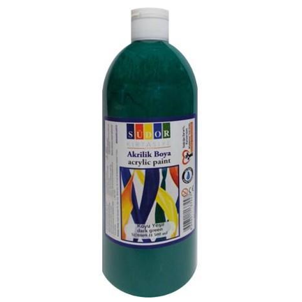 SÜDOR-SD1009 AKRILIK BOYA 500 ML KOYU YESIL