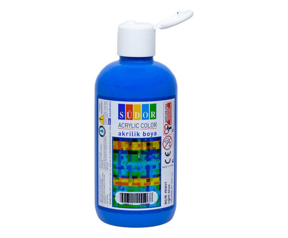 PARMAK BOYASI 250 ML AÇIK MAVİ SÜDOR -  SD80087