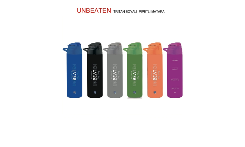 GIPTA-4-K751200-5001 UNBEATEN TRİTAN BOYALI DESENLİ PİPETLİ MATARA 630 CC