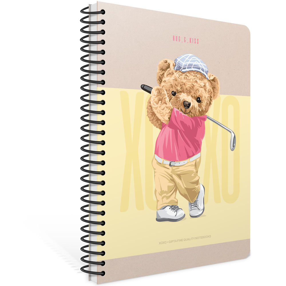 GIPTA-3-6590000-2011 XOXO SPİRALLİ KARTON KPK. DEFTER A6 ÇIZGILI 80 YP
