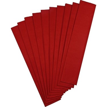 RENKLİ KRAPON KAĞIDI 50X200 CM KIRMIZI RENK 10 LU PK GIPTA-9123000