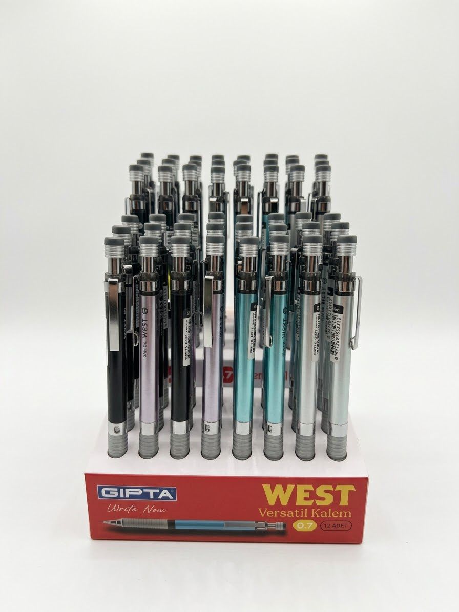 VERSATİL KALEM WEST 4 RENK 07 MM 48 Lİ GIPTA - K195900-5001