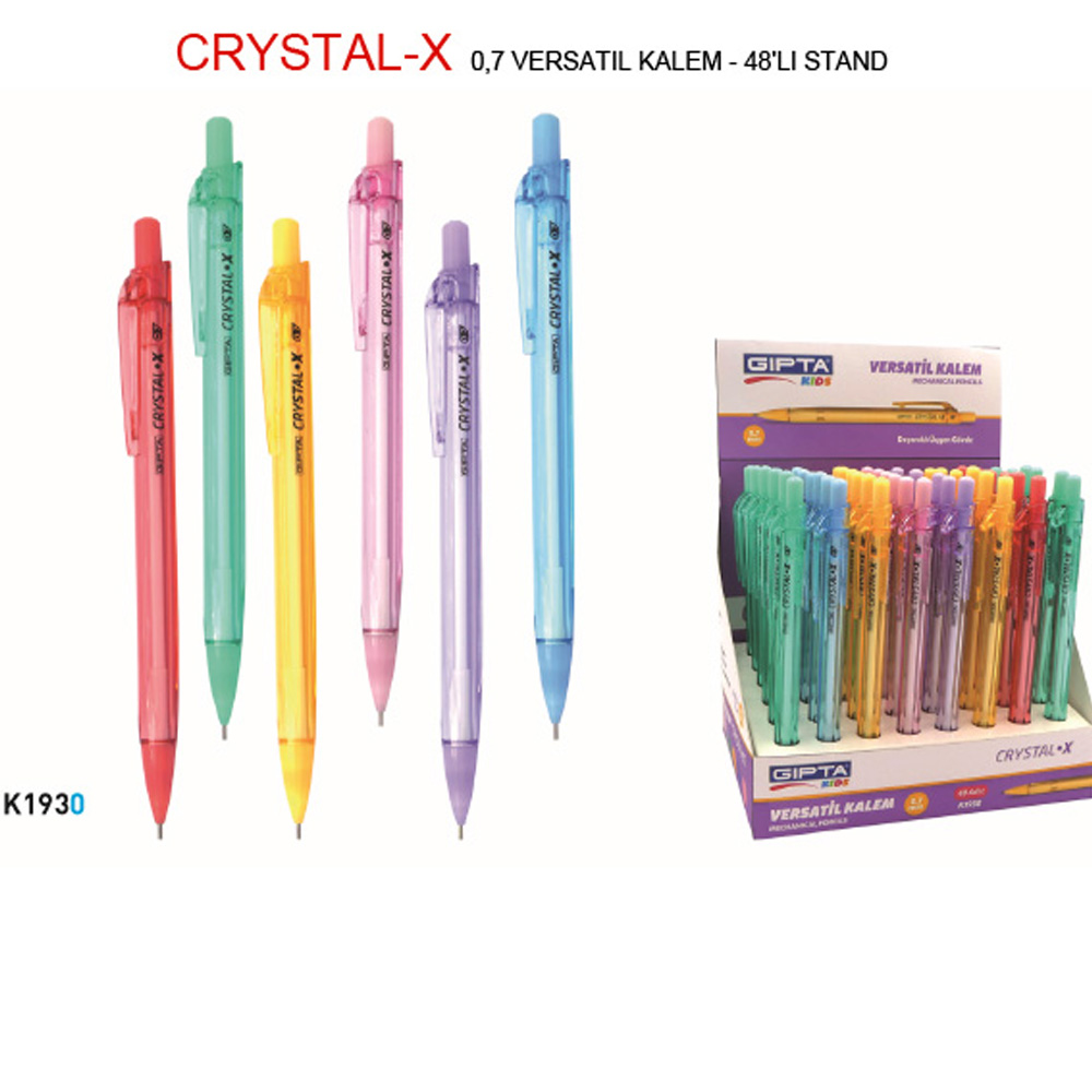GIPTA-K194000 VERSATIL KALEM 07 MM PASTEL X 48 LI STAND