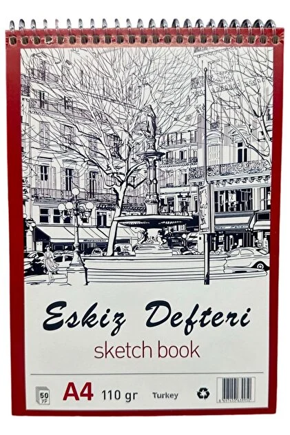 ESKİZ DEFTERİ A4 SPİRALLİ MCOLOR - 001