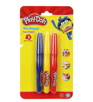 PLAYDOH YÜZ BOYASI 3 RENK CEREN - PLAY-YU002