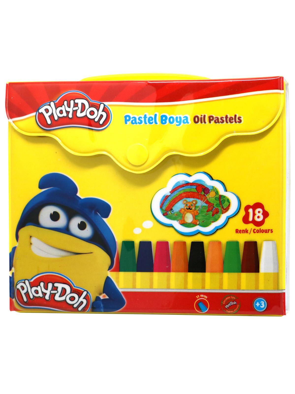 PLAYDOH ÇANTALI PASTEL BOYA 18 RENK CEREN - PLAYPA006