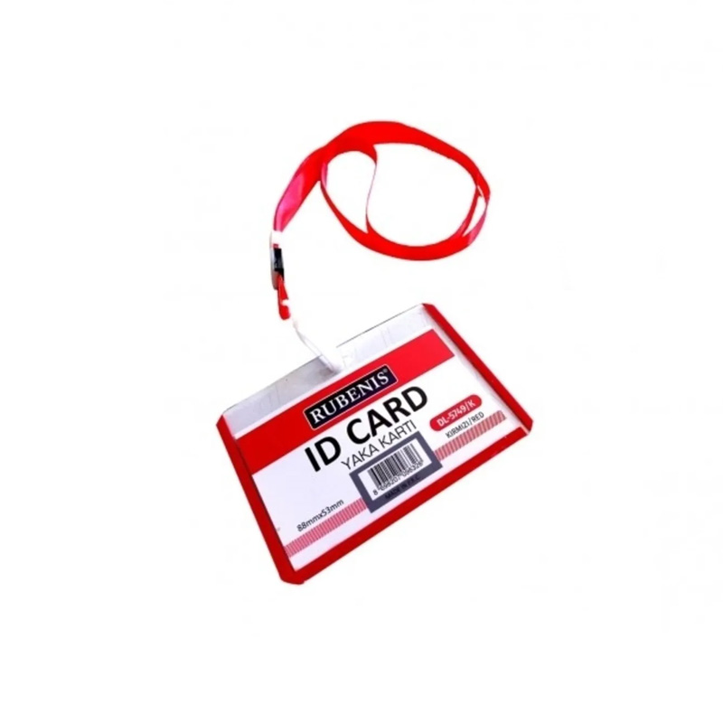 YAKA KARTI İPLİ KIRMIZI 50 PK - RUBENİS - DL5749/K