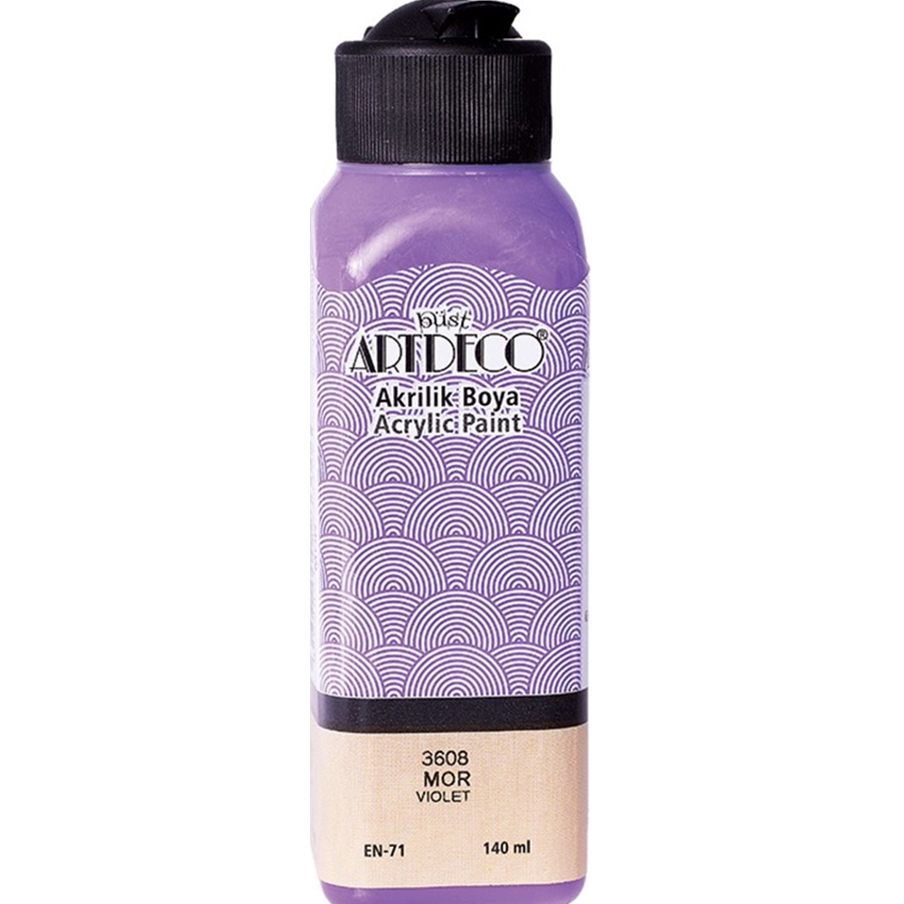 LISANS-Y070R3608 ARTDECO AKRILIK BOYA 140 ML MOR