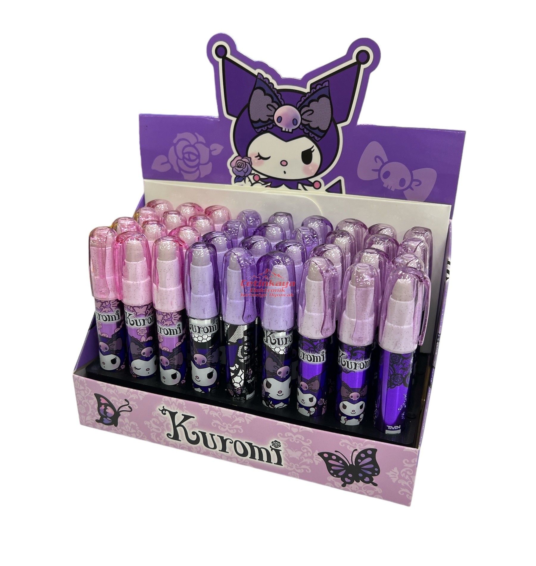 KUROMİ & MYMELODY & CINNAMOROL ROKET SILGI 36 LI STAND - TIMON - 612609