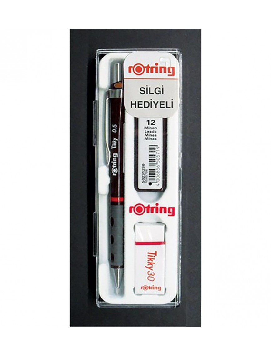 ROTRİNG TİKKY MİN SİLGİ 3'LÜ OKUL SETİ 05 MM BORDO RO-KK0705