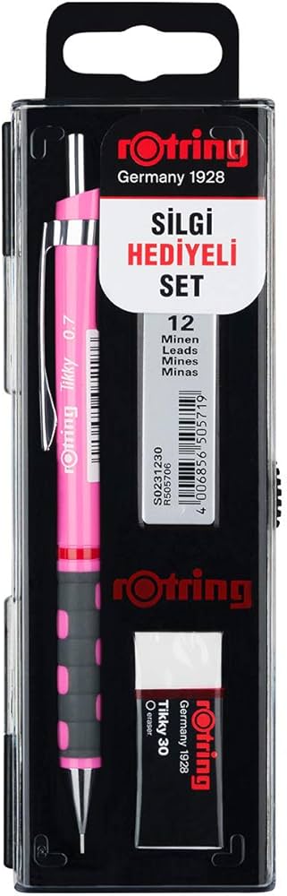 ROTRİNG TİKKY MİN SİLGİ 3'LÜ OKUL SETİ 05 MM AHUDUDU PEMBE RO-KK0705AHUDUDU