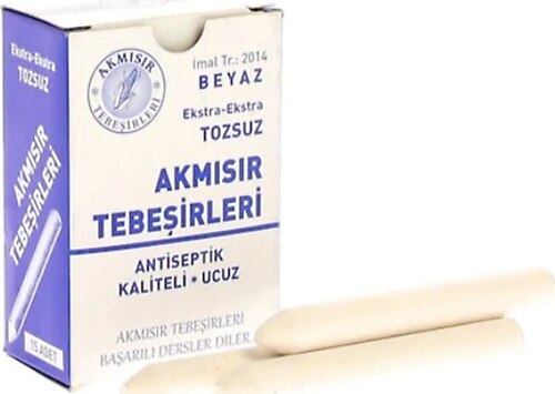 AKMISIR TEBESIR TOZSUZ BEYAZ 15 LI