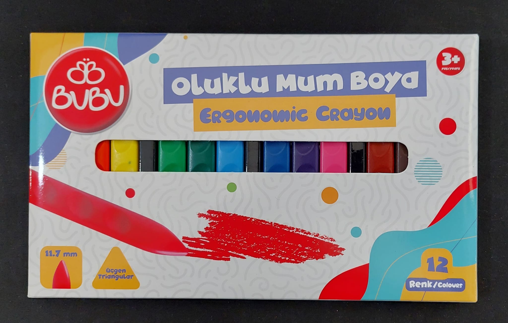 CEREN BUBU-CR0003 OLUKLU CRAYON 12 RENK