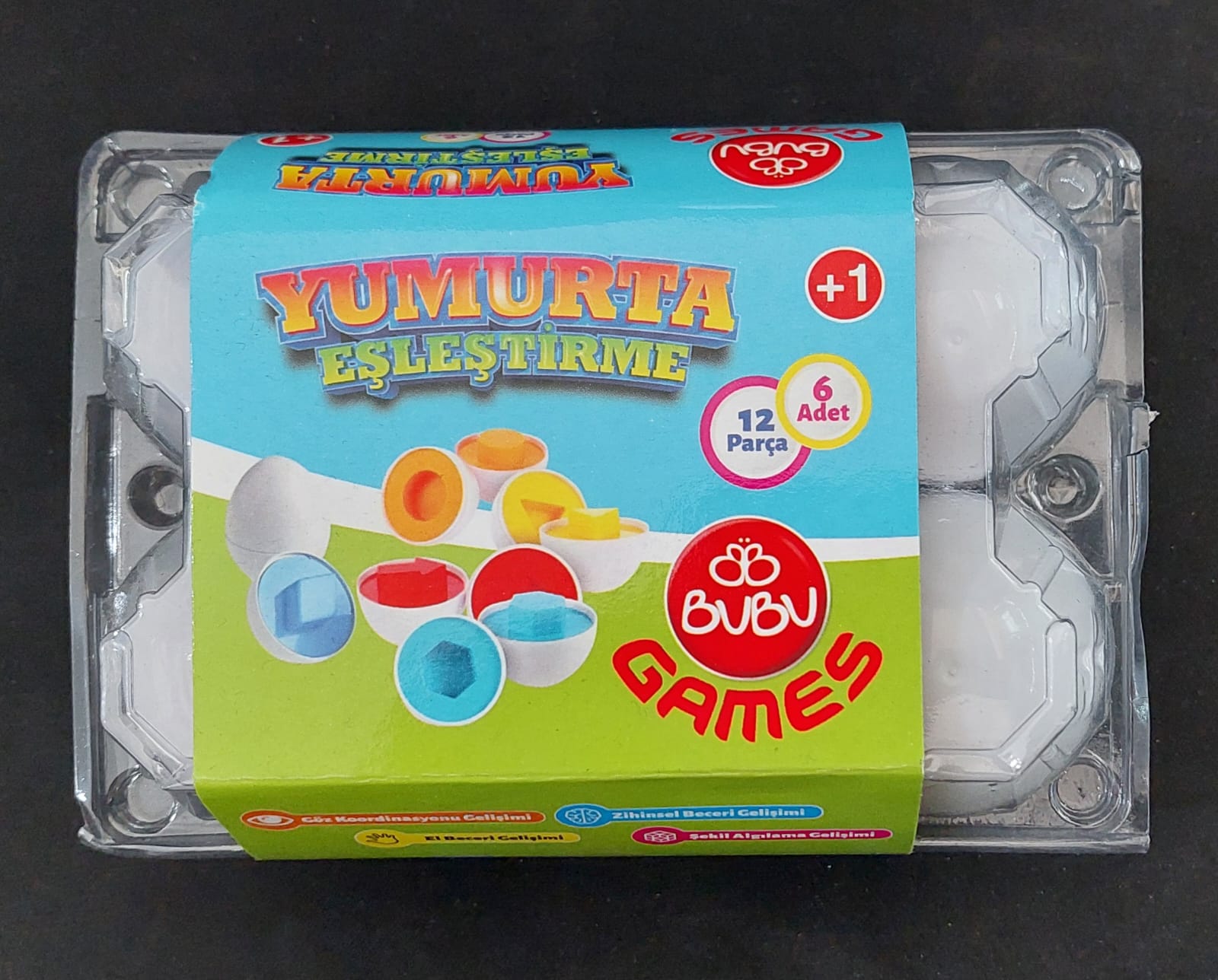 CEREN BUBU-GM0067 BUBU GAMES YUMURTA EŞLEŞTİRME 12 PARÇA