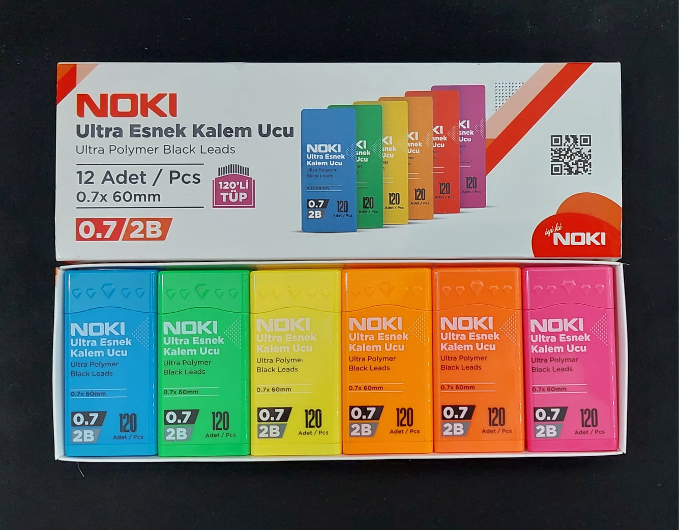 DERYA-7216 NOKİ ULTRA ESNEK KALEM UCU 120 Lİ - 07 MM 12 Lİ