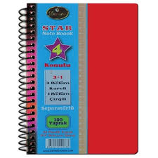 DFN-2190 STAR DEFTER PP KAPAK A4 AYRAÇLI 4+1 125 YP