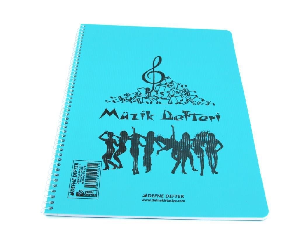 MÜZİK DEFTERİ SİPİRALLİ 30 YP A4 DEFNE-5245