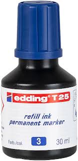 EDDING-T25 PERMANENT MARK-ÖR DAMLALIKLI MÜREKKEP MAVI 30 ML