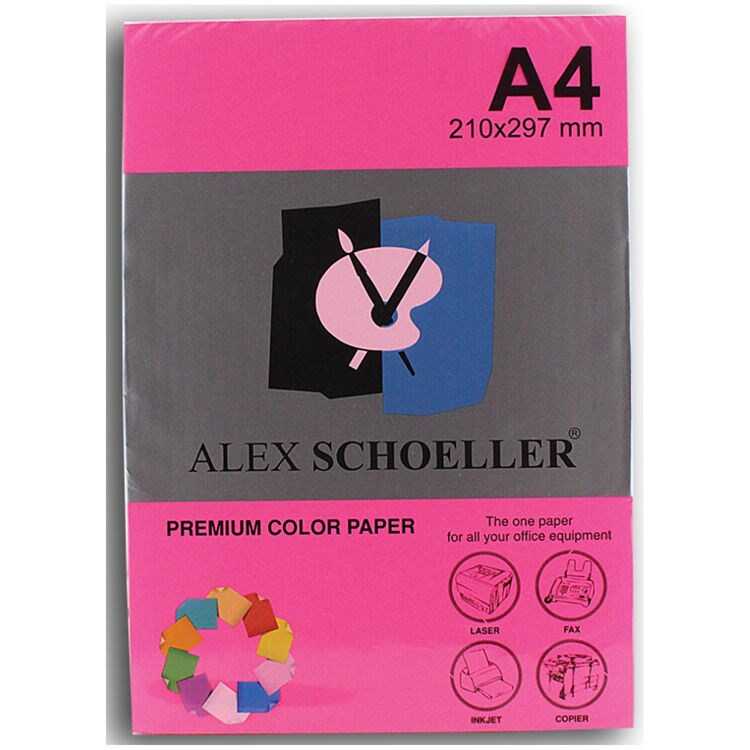 ERKAM-ALX-750 ALEX A4 FOSFORLU FOTOKOPI KAGIDI 500 LÜ KIRMIZI