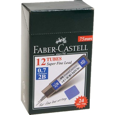 FABER SUPER FINE T BLACK MİN 2B 07 MM 75 MM - 5090127774000