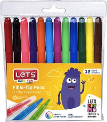 LETS-L7012 JUMBO 12 RENK KEÇELI KALEM
