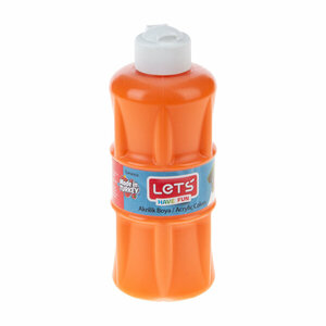 LETS-L5302 TEKLI AKRILIK BOYA 500 ML TURUNCU