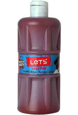 LETS-L5708 TEKLI AKRILIK BOYA 250 ML KAHVE