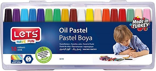 LETS PASTEL BOYA 18 RENK PLASTİK ÇANTALI FİMA-LK18