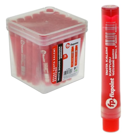 FIXPOINT-P9953 BEYAZ TAHTA KALEMI KARTUSU REFIL KIRMIZI 36 LI