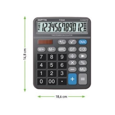 GIPTA-F3048 HESAP MAKİNESİ 12 DGT