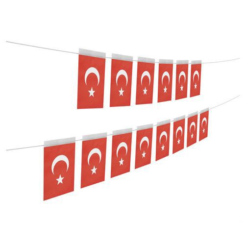 HILAL-1000281 ORTA IPLI AY YILDIZ BAYRAK 40 LI