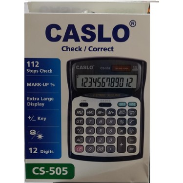 CASIO CLS CS-505 HESAP MAKINASI 12 DG
